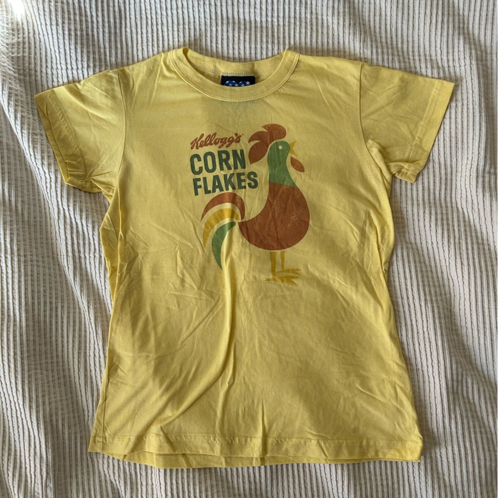 ‘90s / Y2K Pop graphic tee Kellogg’s Corn Flakes screen print